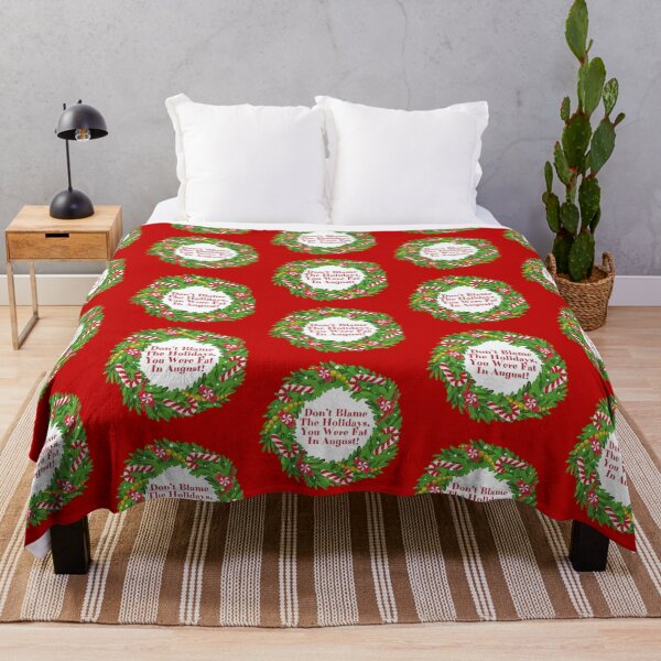 Item preview, WREATH:  Don't Blame The Holidays, You Were Fat In August! - funny Christmas holidays signs designed and sold by DesignsFromTW-S.