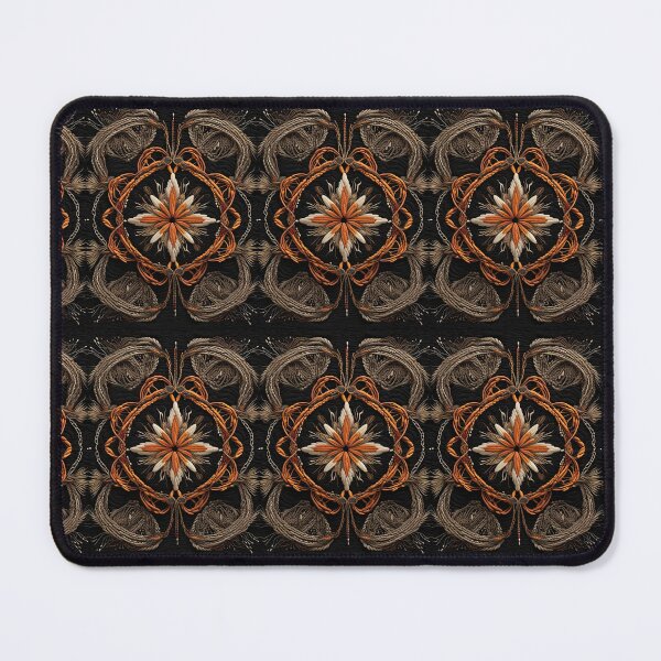 Item preview, Amazing orange flower in Rope pattern rustic texture country style designed and sold by Carlos Gudino.