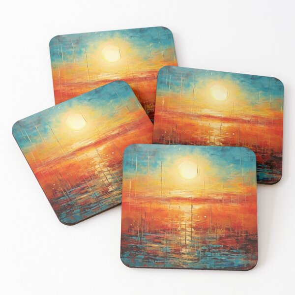 Artikelvorschau, Entdecken Sie "Simplistic & Minimalistic Vintage Sunset" Abstrakte Kunst entworfen und verkauft von ArtificialGenes.