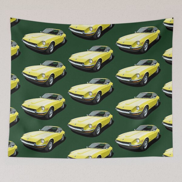 Item preview, Datsun 240Z in yellow designed and sold by candc-retro.