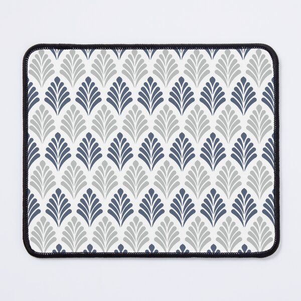 Item preview, Slate Blue Gray Leaf-like Petal Organic Art Nouveau Scandinavian Nordic Classic Pattern designed and sold by PenguinForests.