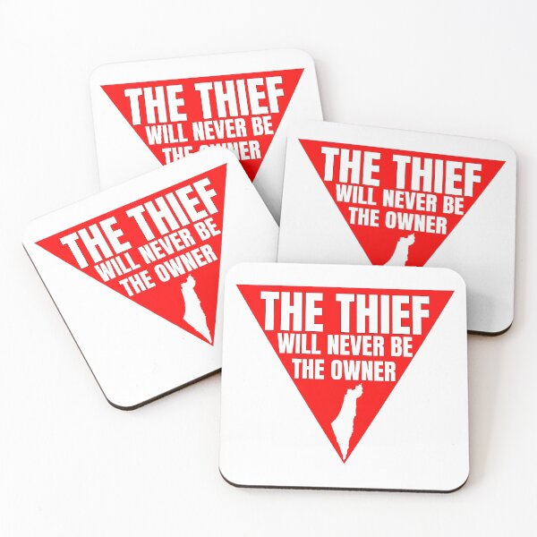 Item preview, The thief will never be the owner red triangle, freedom fighter designed and sold by Randa Ranmania.