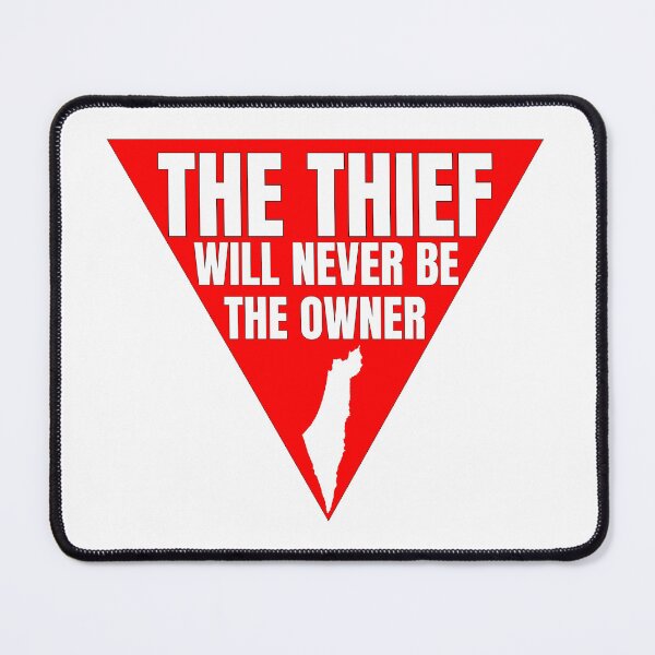 Item preview, The thief will never be the owner red triangle, freedom fighter designed and sold by Randa Ranmania.