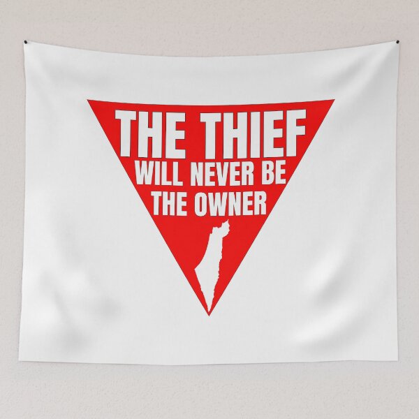 Item preview, The thief will never be the owner red triangle, freedom fighter designed and sold by Randa Ranmania.