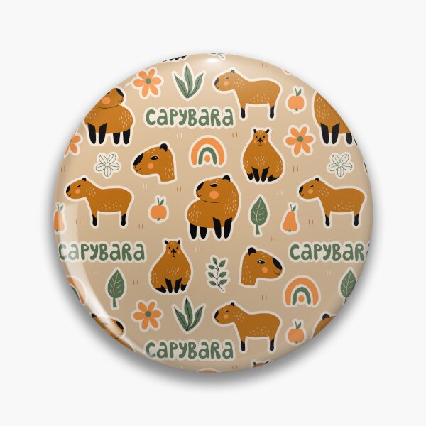 Item preview, Cute capybara pattern designed and sold by FatBirdie.