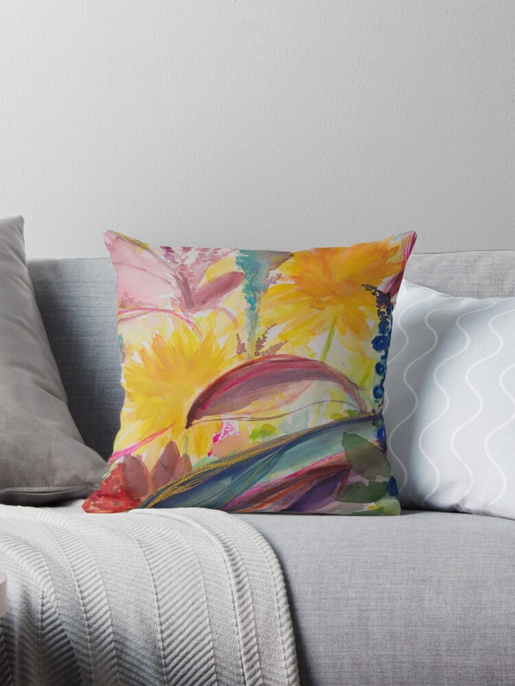 Thumbnail 1 of 4, Pillow, Noldes Garden  designed and sold by BirgitteB.