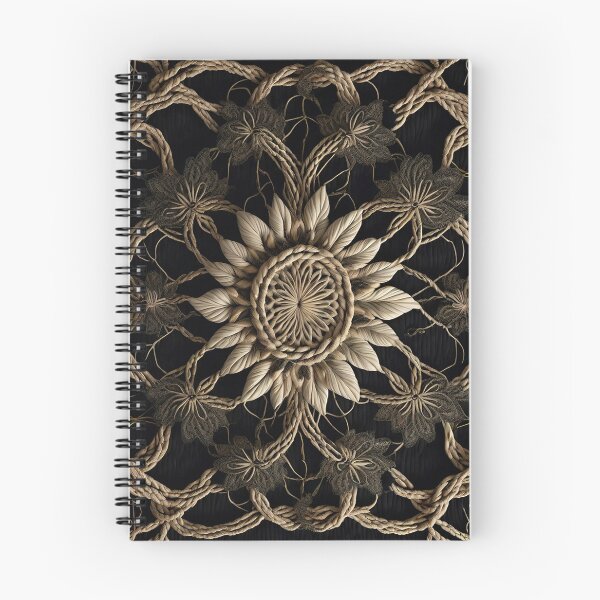 Item preview, flower made with feathers in Rope rustic texture country style designed and sold by Carlos Gudino.
