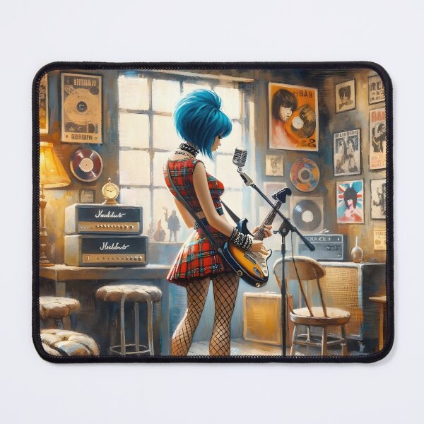 Item preview, A Gouache Painting of a Punk Princess designed and sold by Truck Stop One.