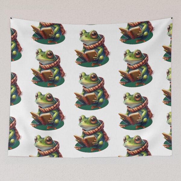 Item preview, Literary Frog designed and sold by BrshnSktchStdio.