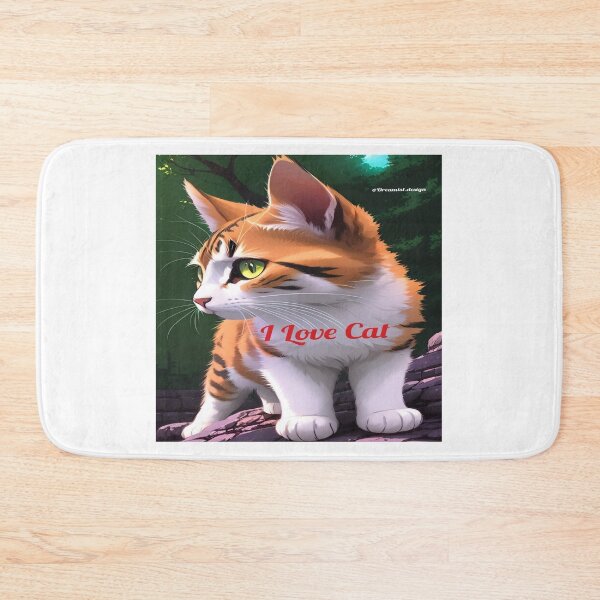 Item preview, I Love cat designed and sold by DreamistStore.
