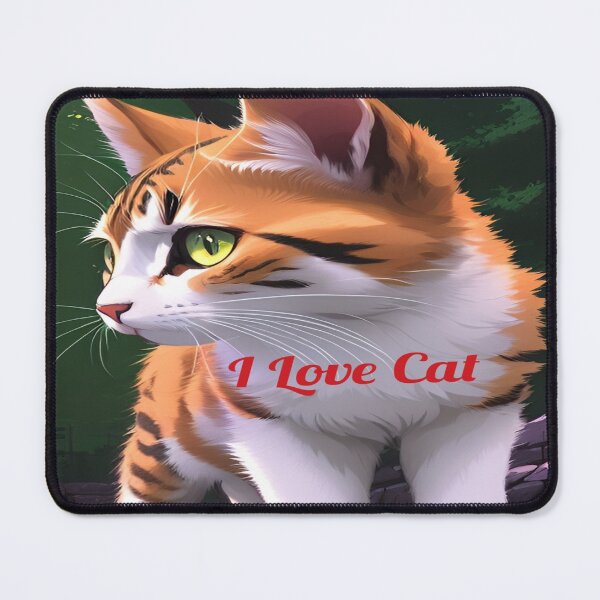 Item preview, I Love cat designed and sold by DreamistStore.