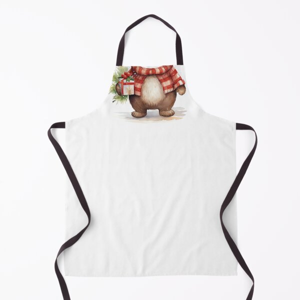 Item preview, Santa Claus Plush Bear without head winter white designed and sold by creativevoid.