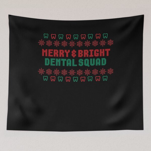 Item preview, Merry & Bright  Dental Squad Ugly Christmas Sweater designed and sold by EdytaGister.