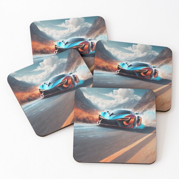 Item preview, Traversing Horizons: Digital Art that Fuses Modern Cars with Celestial Colored Clouds. designed and sold by Artedig.