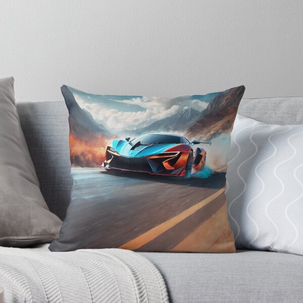 Item preview, Traversing Horizons: Digital Art that Fuses Modern Cars with Celestial Colored Clouds. designed and sold by Artedig.