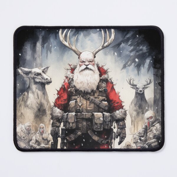 Item preview, Heavy Metal Santa Post Apocalyptic Xmas Posse Up designed and sold by LastHighwayTees.