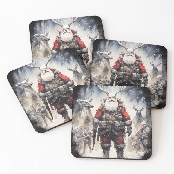Item preview, Heavy Metal Santa Post Apocalyptic Xmas Posse Up designed and sold by LastHighwayTees.