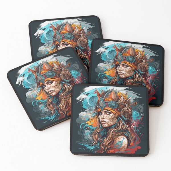 Item preview, Viking shield maiden design Valhalla designed and sold by Andrea-Design.
