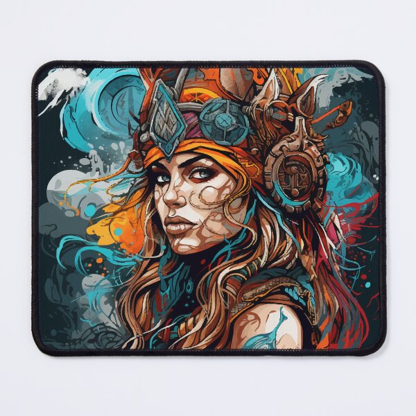 Item preview, Viking shield maiden design Valhalla designed and sold by Andrea-Design.