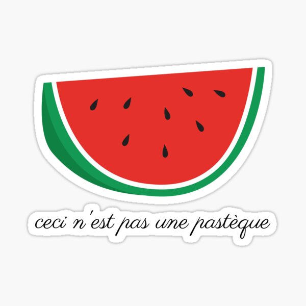 Item preview, This Is Not A Watermelon - Ceci n'est pas une pastèque designed and sold by Best Tees.