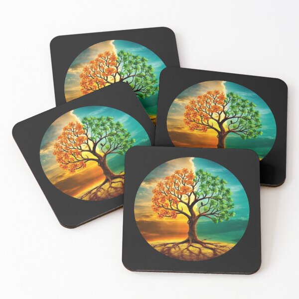 Item preview, Tree of Life in Orange and Green designed and sold by HanaiPrint.