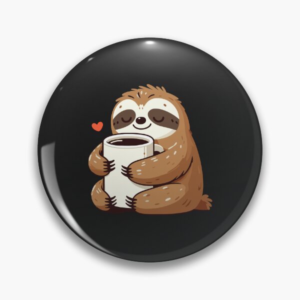 Item preview, Sloffee: Cute Sloth Hugging a Coffee Mug designed and sold by Arterx.