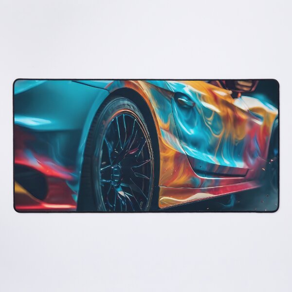 Item preview, Roar of Colors: Digital Art That Transforms Sports Cars into Chromatic Storms. designed and sold by Artedig.