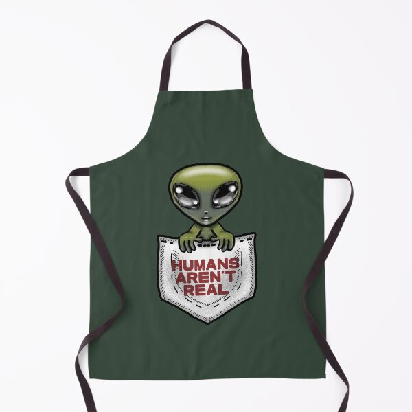 Item preview, humans aren't real, cute extraterrestrial inside a pocket designed and sold by La Loca.