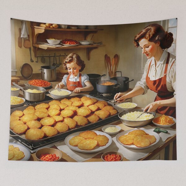 Item preview, Chef - Jewish - Making latka's with my mother designed and sold by Mike Savad Photography.