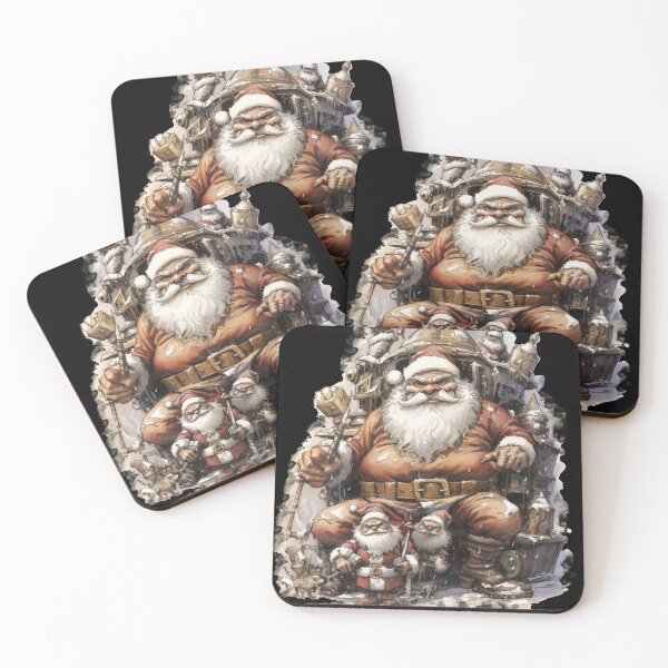 Item preview, Heavy Metal Santa Post Apocalyptic Xmas Hail to the king! designed and sold by LastHighwayTees.