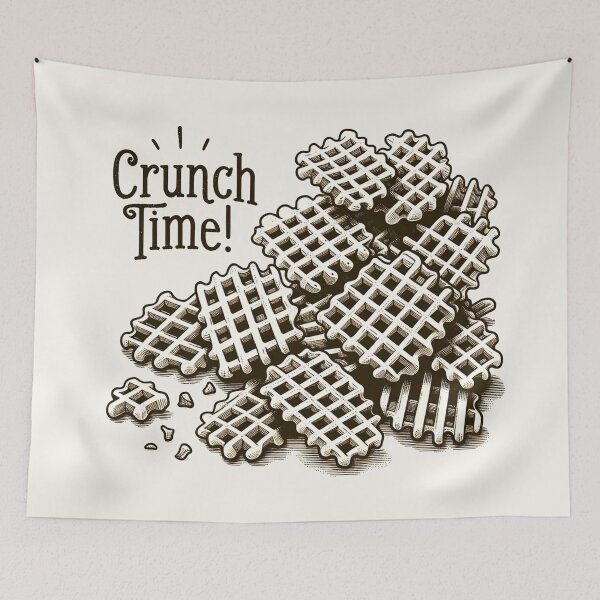 Item preview, Waffle Fries - Vintage Line Art designed and sold by Retro Travel Design.
