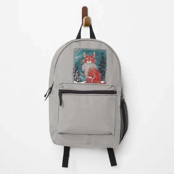 Item preview, Christmas abstract cat portrait designed and sold by YukiKenji.