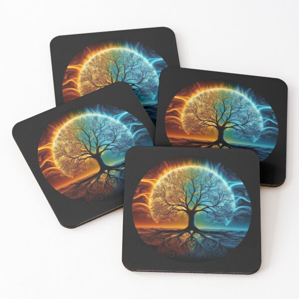 Item preview, Tree of Life  - Red and Blue designed and sold by HanaiPrint.