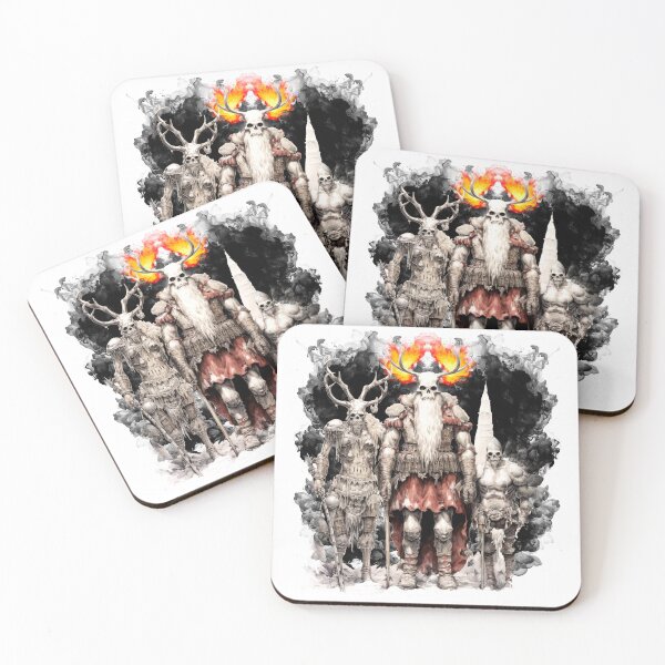 Item preview, Heavy Metal Santa Post Apocalyptic Xmas Horsemen designed and sold by LastHighwayTees.
