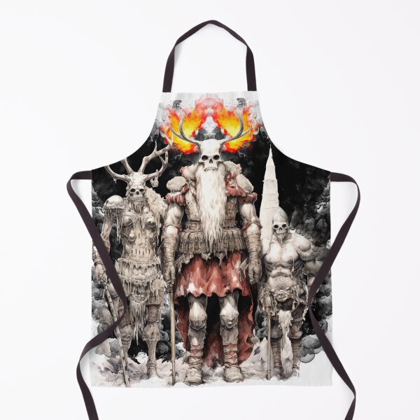 Item preview, Heavy Metal Santa Post Apocalyptic Xmas Horsemen designed and sold by LastHighwayTees.