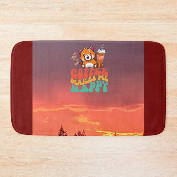Item preview, morning sunrise coffee over trees and pink sky designed and sold by MCanderart.