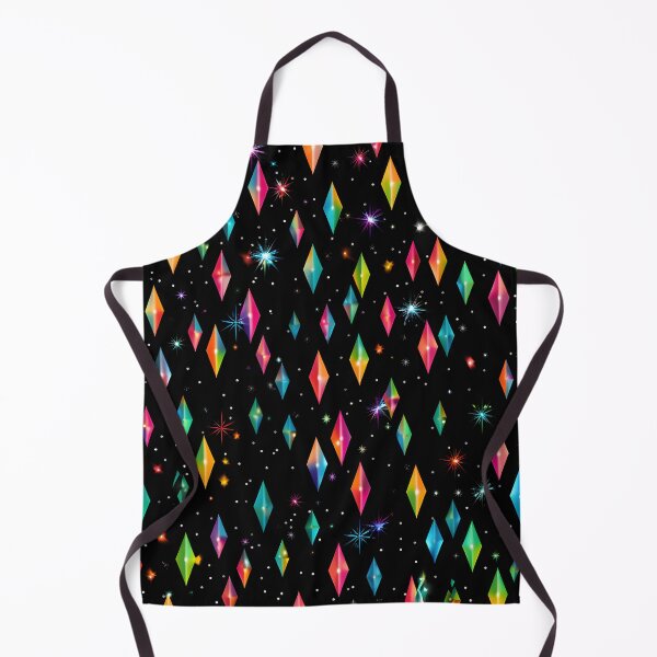 Item preview, Pattern of colorful, fluorescent, bioluminescent diamonds designed and sold by AI-Only Creations.
