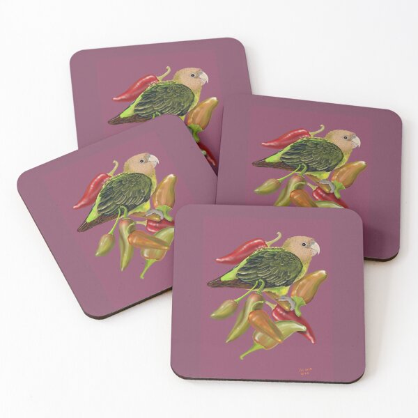 Item preview, Cape Parrot Chick and Fish Hot Peppers designed and sold by pjlatasdvm.