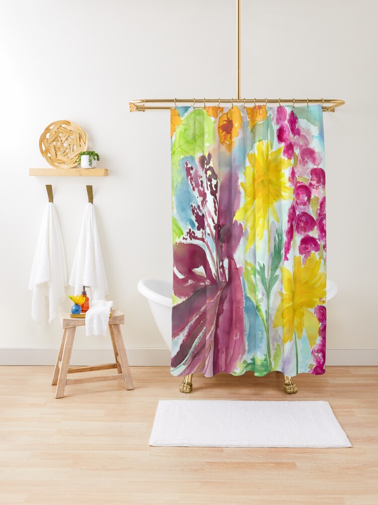 Thumbnail 1 of 5, Shower Curtain, Emil Noldes garden designed and sold by BirgitteB.