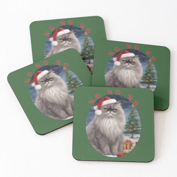Item preview, Grumpy Catmas: Unique oil painting style Christmas cat design designed and sold by KarakitAI.