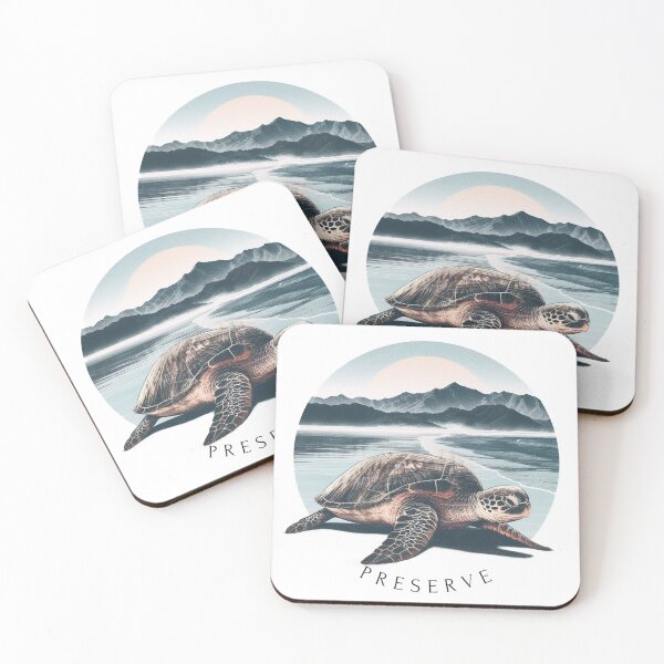 Item preview, Turtle Preserve Serenity Beach Conservation Art designed and sold by ProjectNoah.