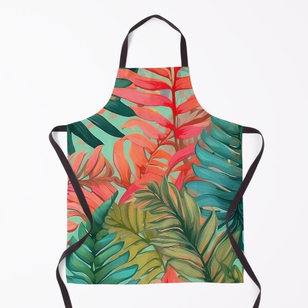 Item preview, Colorful Watercolor Pastel Tropical Fern Pattern designed and sold by SassyArtistry.