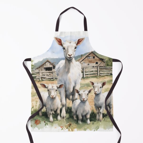 Item preview, Goat family, farm, country, barn, woods, kids, small goats, cute designed and sold by KERaney.