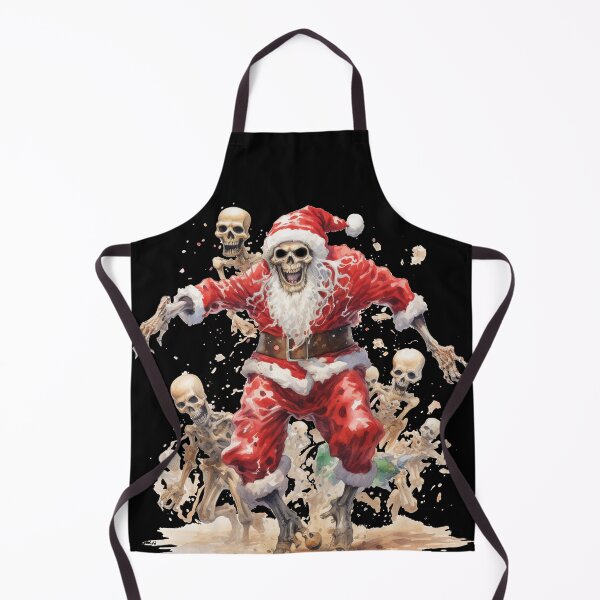 Item preview, Heavy Metal Santa Post Apocalyptic Xmas Album Artwork Skeleton Run designed and sold by LastHighwayTees.