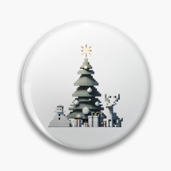 Item preview, Pixelated Winter Wonderland designed and sold by OblakShop.