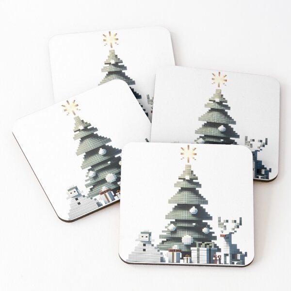 Item preview, Pixelated Winter Wonderland designed and sold by OblakShop.