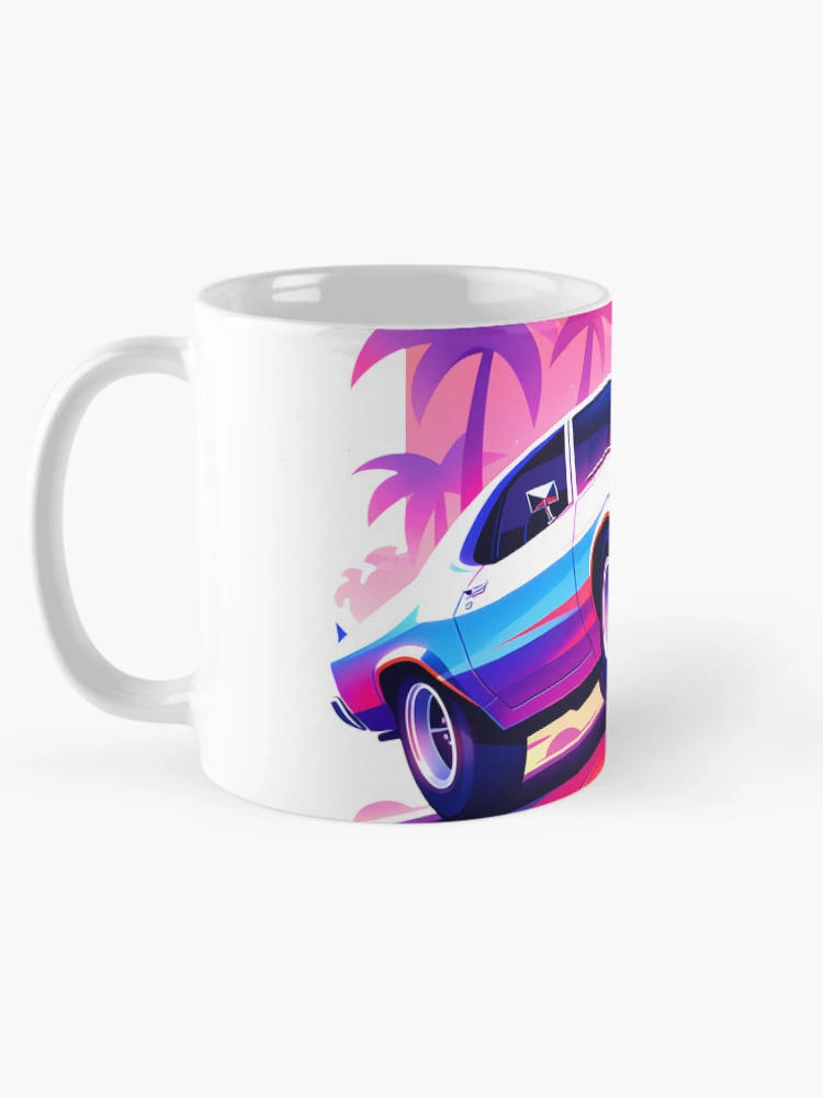 Thumbnail 5 of 6, Coffee Mug, Chasing Sunsets - Retro Beach Ride designed and sold by CookedPixels.