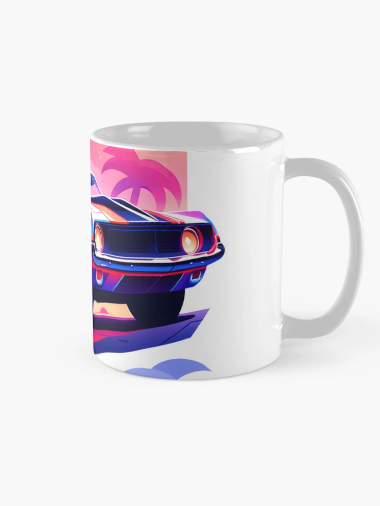 Thumbnail 3 of 6, Coffee Mug, Chasing Sunsets - Retro Beach Ride designed and sold by CookedPixels.
