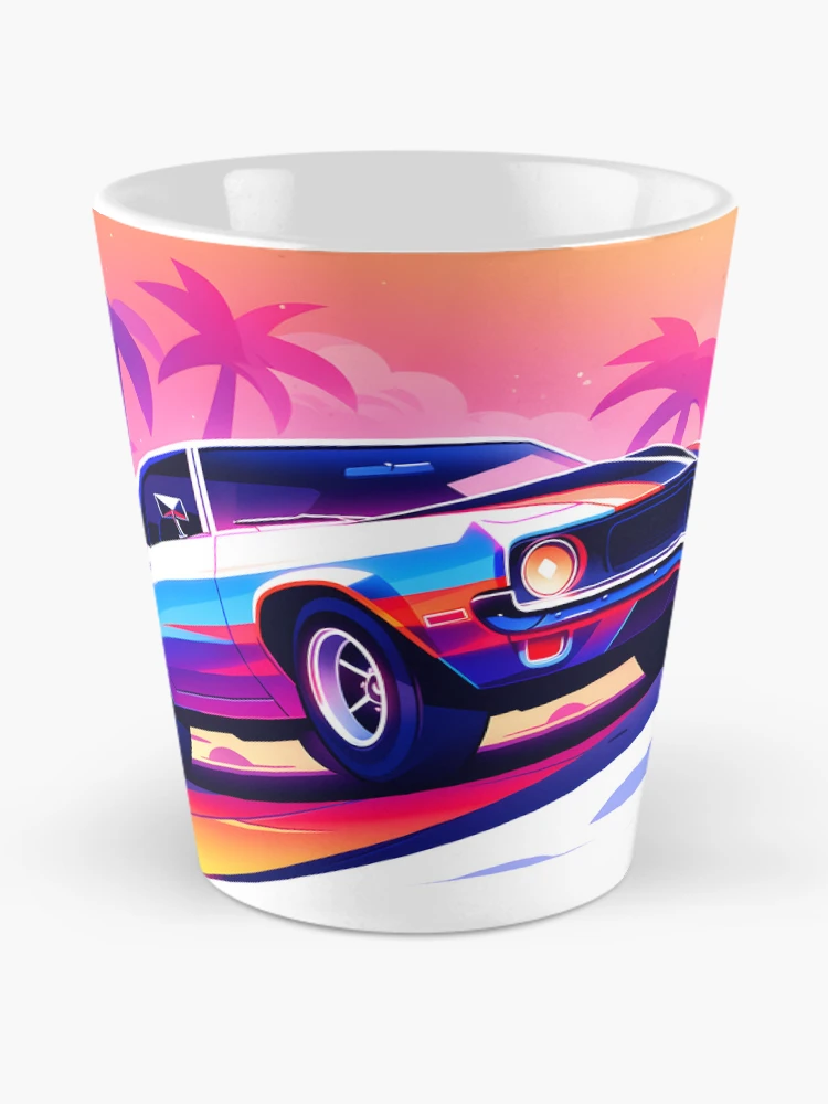 Thumbnail 2 of 4, Coffee Mug, Chasing Sunsets - Retro Beach Ride designed and sold by CookedPixels.