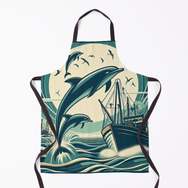Item preview, Dolphins leaping over boats designed and sold by scollins5.
